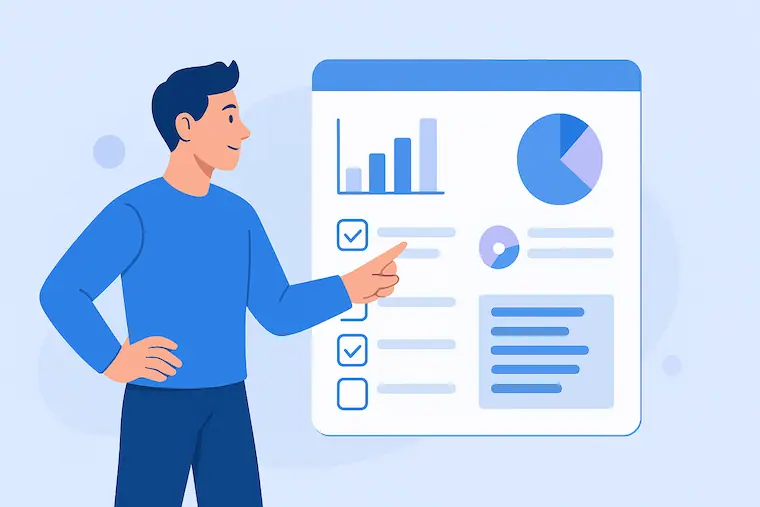 Survey dashboard with analytics and feedback visualization