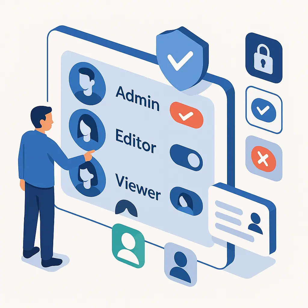 Admin controls and role-based access
